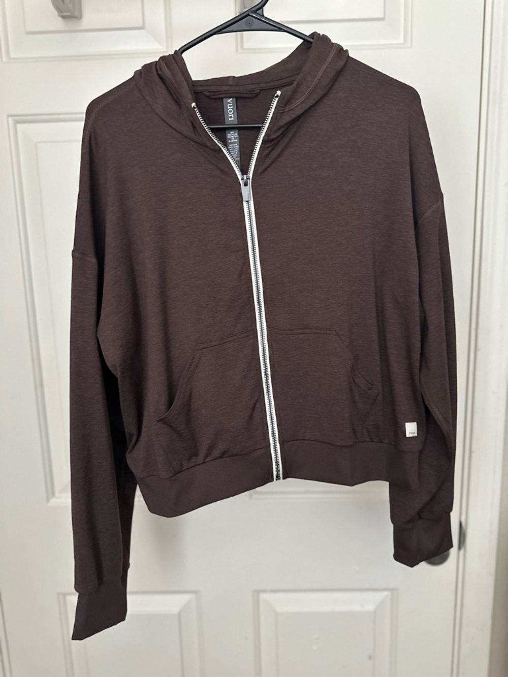 Vuori Brown Zip-Front Hoodie Jacket